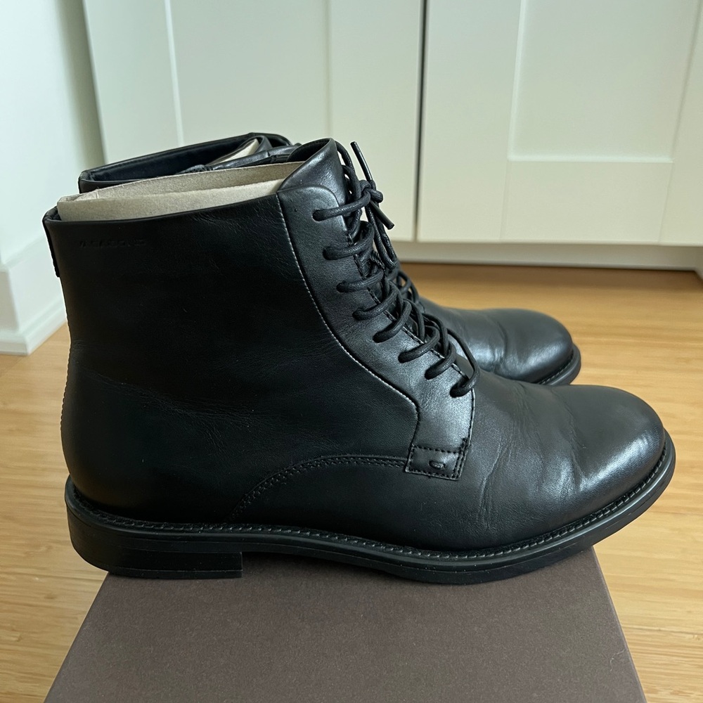 Real leather Vagabond Black Ankle Boots, size eu 40, us 10